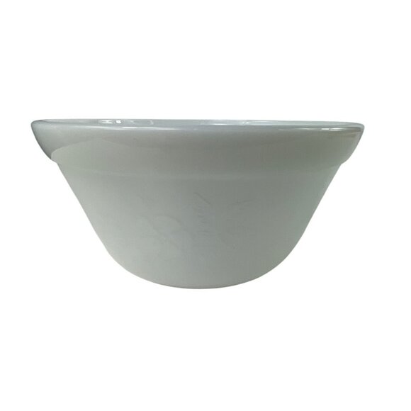 Vintage Federal Glass USA White 'Blossom' Embossed 7" Mixing Bowl - Picture 8 of 10